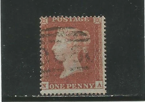 GREAT BRITAIN n° 8 1d. red brown 1854 used value 30 €