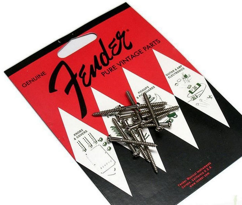 Neu 12 Fender Schrauben für Halterung Ring US - 0027035049 - Gitarre - Picture 1 of 2