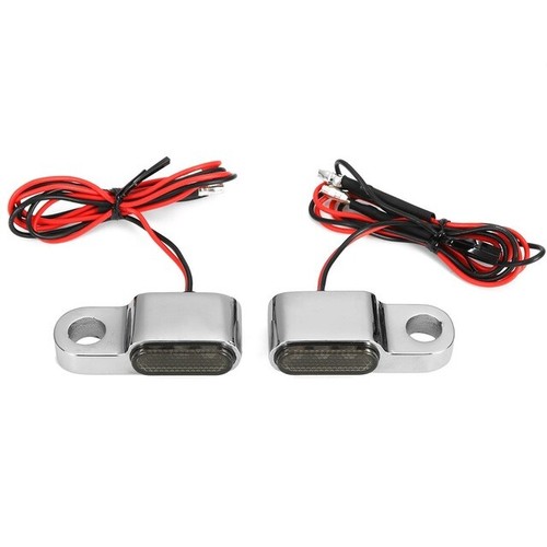 Mini LED Motorcycle Front Rear Blinker Lights Turn Signal Indicator Universal AS - Foto 6 di 6
