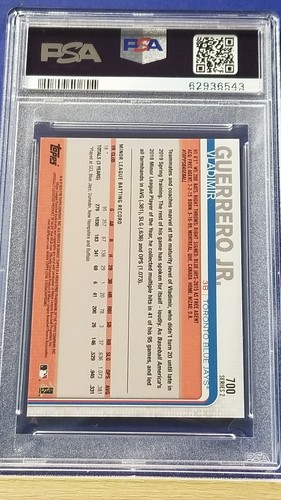 Vladimir Guerrero Jr. - 2019 Topps Mini On Demand Mini Blue RC PSA 8  #4/10     - Picture 2 of 2