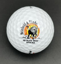 Reinhold Timko Quality Beef Snacks Logo Golf Ball 1 Pinnacle Gold Pre-Owned