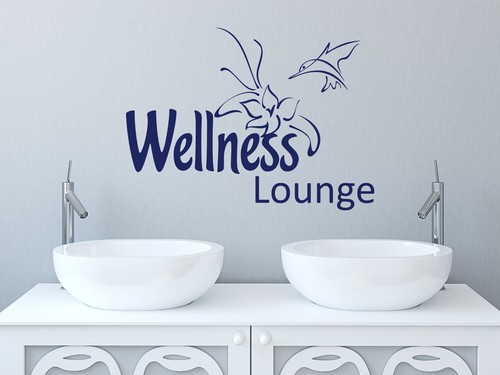 Wandtattoo Wellness Lounge Blume Wandaufkleber Badezimmer Bad Fliesen Aufkleber - Bild 2 von 6