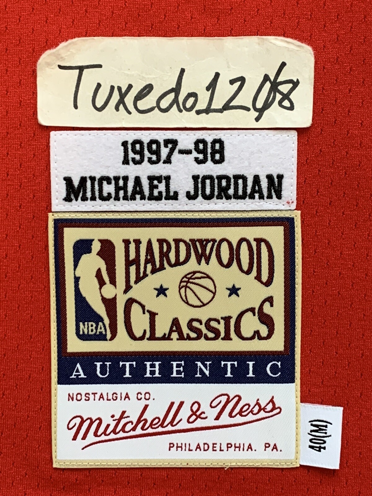 Mitchell And Ness x NBA Men Chicago Bulls Michael Jordan Jersey - Road 97  (black)