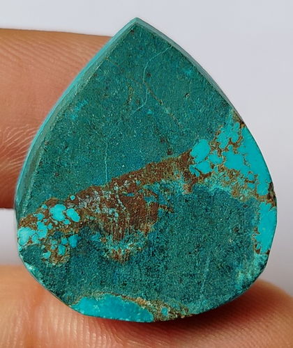 AAA+ Large Natural Turquoise 42 Ct. Pear Cabochon Loose Gemstone @Pendant Gift - Bild 3 von 6