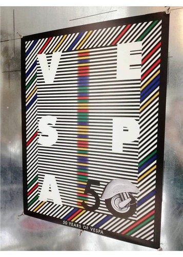 1996 * Poster Originale "50 Years of VESPA - Milton Glaser" Vespa 50 (A) - Foto 3 di 6