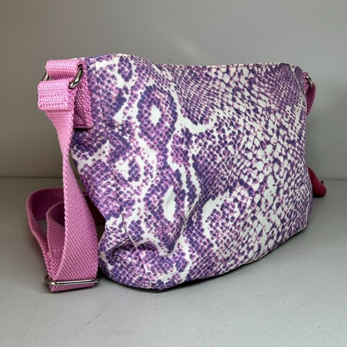 Kipling Elodie QVC IF Shoulder Bag Pink/Purple Animal Print & Monkey Keyring - Picture 6 of 23
