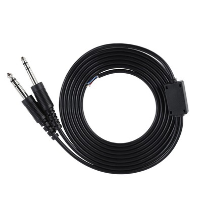 2m/2.2yd DIY Replacement Cable For Aviation Headphone Headset Plane 1/4'' Du Hot