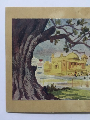India Vintage Print GOLDEN TEMPLE, AMRITSAR 6in x 4.50in (13235) - Picture 3 of 4