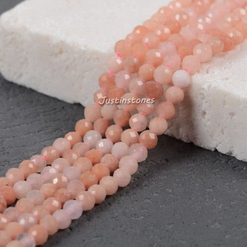 2mm to 3mm Faceted Gemstone round loose beads strand 15.5-16" DIY Jewelry Making - Picture 134 of 143