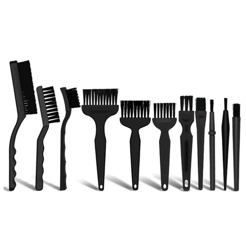 Convenient 11 Piece Anti static Brush Kit for Electronics Cleaning Air Duster
