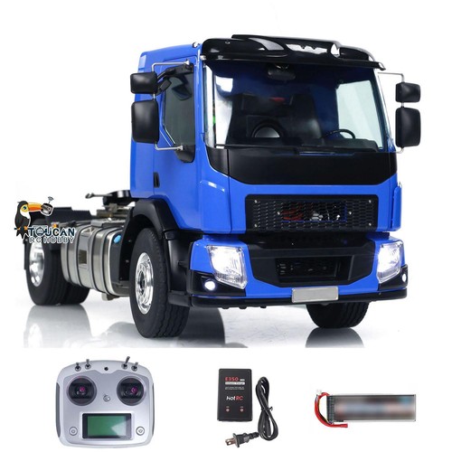 Camión tractor de radiocontrol LESU 4x4 1/14 RTR chasis de metal radiocontrol coche batería ligera - Imagen 10 de 24