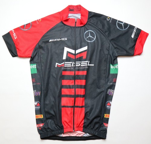 MEISEL MERCEDESS AMG VINTAGE FULL ZIP CYCLING SHIRT JERSEY RADSPORT TRIKOT MEN M - Bild 1 von 10