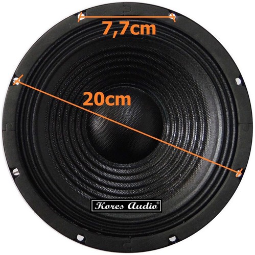Kores Audio KM-S88D Woofer Mid-Bass Doppio Magnete 8" Pollici 20 Cm 8 Ohm 300W - Foto 2 di 6