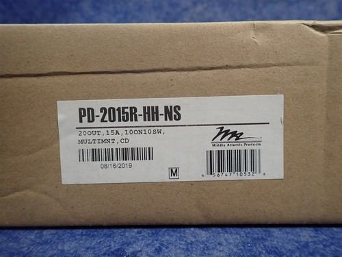 Middle Atlantic PD-2015R-HH-NS Rackmount Power Strip Switch/Breaker (H26) - Picture 2 of 2