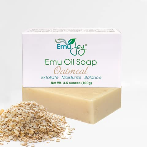 Soap | Emu Oil-Oatmeal Exfoliate | Moisturize | Helpful in Controlling Red, Dry, - Picture 12 of 12