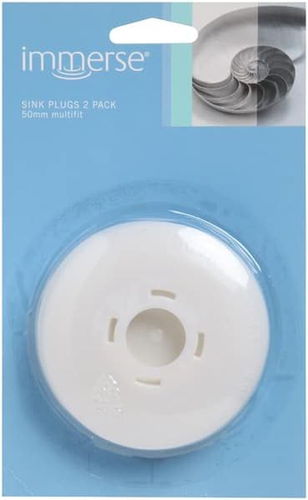 Immerse Bathroom PVC Bath and Sink Plug 2-Pieces Set - Picture 6 of 12