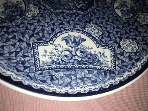 Pre War Imperial VILLEROY & BOCH BONN FLAMANDE BLUE Wall Hanging Plate - Picture 4 of 10