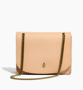 madewell chain leather crossbody bag