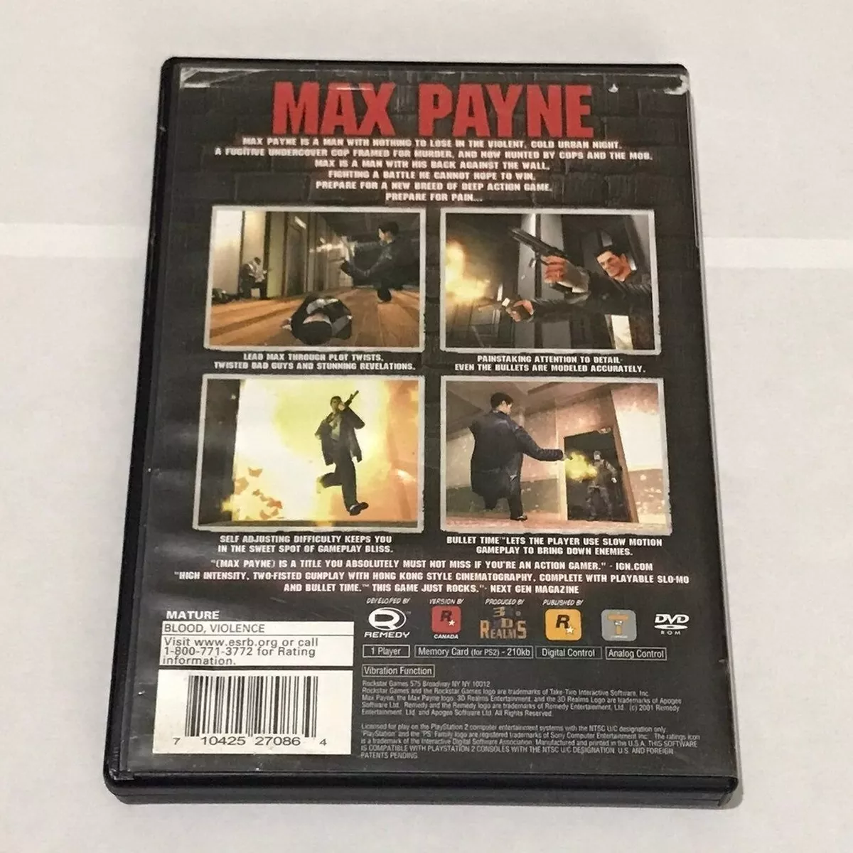 PS2 Max Payne Coming To PS4 Soon