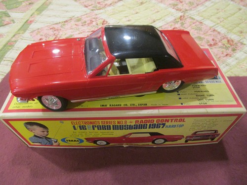 IMAI KAGAKU FUNKSTEUERUNG 1/16 MASSSTAB SERIE 8 1967 FORD MUSTANG HARDTOP NEU IM KARTON - Bild 4 von 12