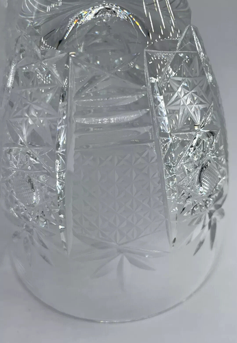 Set of 4 Vtg MCM Pineapple Cut Clear Crystal Wine Goblet Water Glasses Detailed - Picture 17 of 24