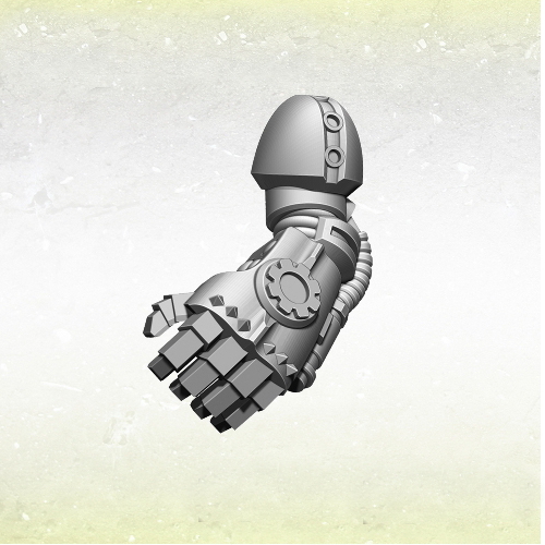 Legion Energiefaust li Legionary Power Gloves Left Arms (4) Bitz Kromlech Resin - Picture 6 of 6