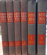 GEOGRAFIA UNIVERSALE 4 voll. + STORIA UNIVERSALE 2 voll. Rizzoli Larousse