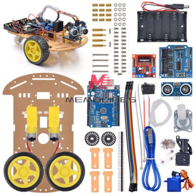 Avoidance Tracking Smart Robot Car Chassis Kit Ultrasonic module For Arduino 2WD