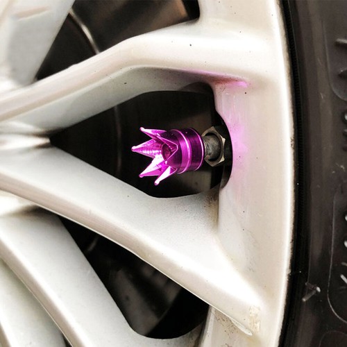 4pcs Aluminum Crown Car Tire Valve caps Bike Wheel Tyre Valve Air Dust Cap Stem- - Picture 11 of 20