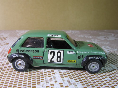 744Z Solido Transformed 10 R5 Alpine #28 Rally Monte Carlo 1979 Saby Green 1:43 - Picture 5 of 7