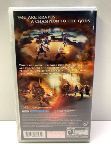 GOD OF WAR CHAINS OF OLYMPUS - SONY PSP - NEW SEALED NTSC-USA VERSION VERY RARE - Imagen 2 de 17