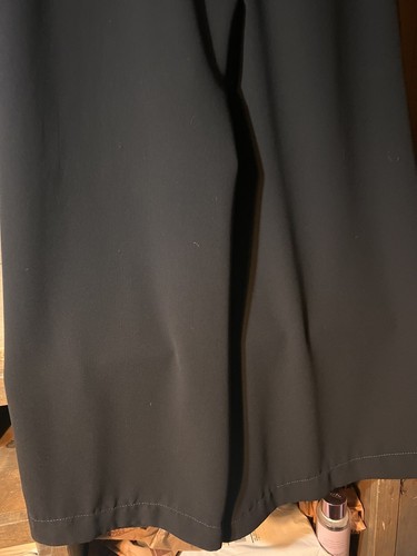 1.State WOMENS BLACK PULL ON PANTS SIZE XL SIDE ZIPPER PLEATED POCKETS BIG FLARE - Picture 5 of 7
