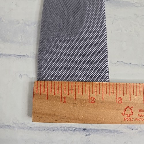 Lauren Ralph Lauren Silk Neck Tie Gray Silver Black Label Classic Office Preppy - Picture 7 of 8