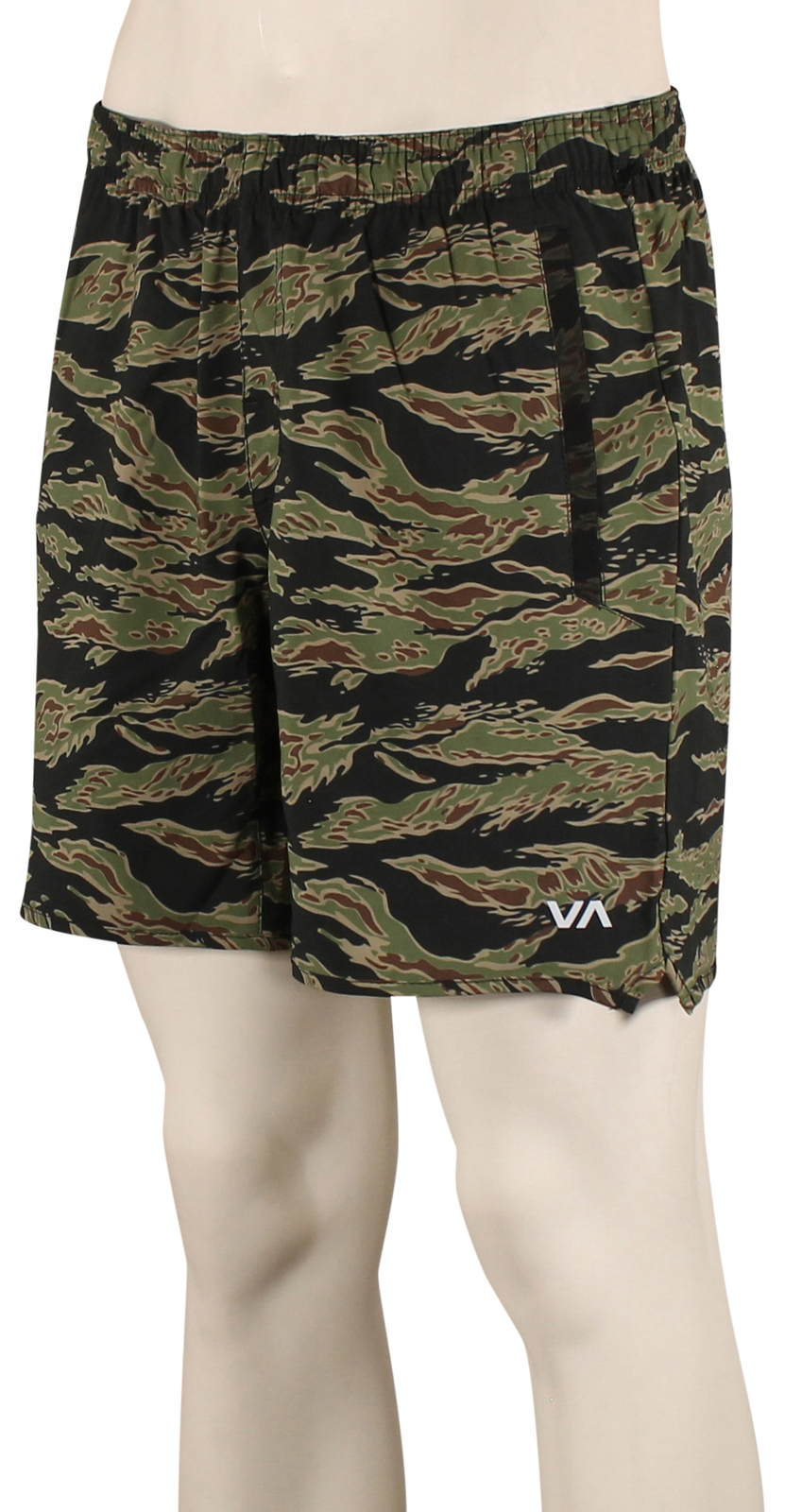 Эластичные спортивные шорты RVCA Yogger - Камуфляж с кисточками - Новинка