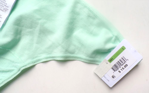 CALVIN KLEIN Ropa Interior Tanga Forma Algodón - Verde Pastel - Talla: Grande QD3643 - Imagen 5 de 8