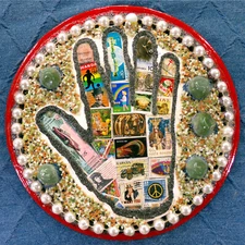 WORLD STAMP HANDPRINT: Collage Art On Vinyl LP 2025 Glenn Shiring, My Right Hand