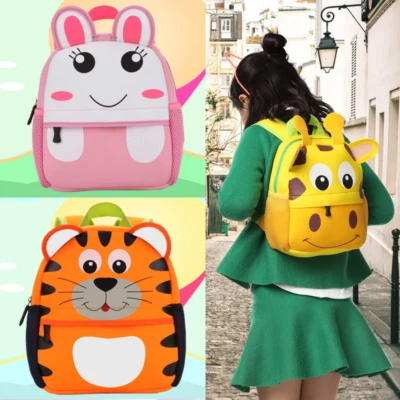 3D Children School Bags for Girls Boy Children Backpacks Kindergarten Cartoon An