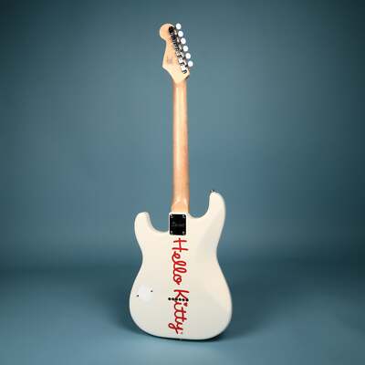 ギター Fender Hello Kitty White Stratocaster Fender x Hello Kitty Stratocaster - Limited Edition - 2024