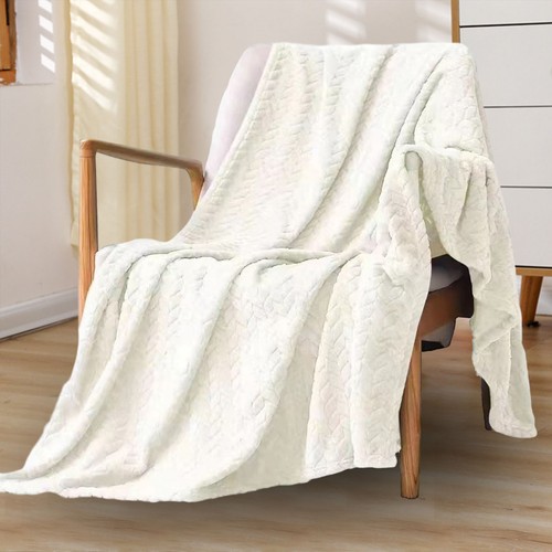 Wheat Ear Pattern Blanket Blanket Soft Fleece Throw Blankets for Couch Stylish - Picture 3 of 17