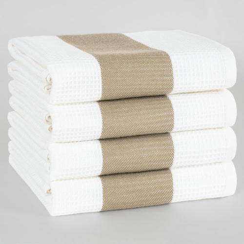 Dish Towels, 100% Cotton Dish Cloths for Kitchen, 4 Packed Soft Absorbent Quick - Picture 6 of 12