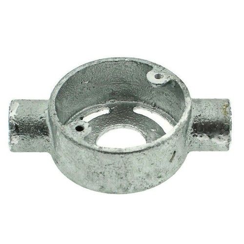 20MM METPRO THROUGH EXTENSION BOX GALVANISED STEEL CONDUIT FITTINGS - Picture 2 of 2