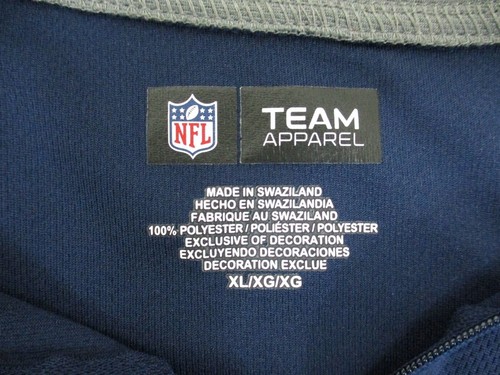 NFL New England Patriots Shirt Herren XL 1/4 Zip Blau Pullover Freizeit - Bild 3 von 12