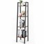 industrial ladder shelf 4-tier bookshelf plant flower stand multipurpose orga...