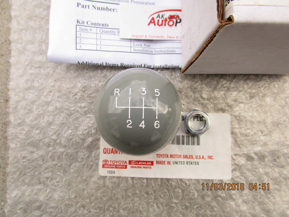 07-14 TOYOTA FJ CRUISER TRD EDICIÓN ESPECIAL 6 VELOCIDADES MANUAL M/T PERILLA DE CAMBIO NUEVO Foto 2 de 4