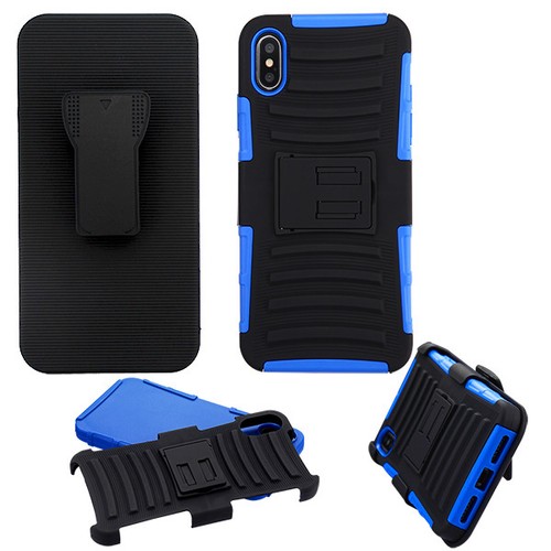 Funda rígida resistente de goma híbrida para teléfono Apple iPhone Xs Max - Imagen 2 de 36