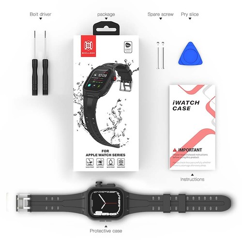 Etui na Apple Watch Series 7 8 9Case 41-45mm etui ochronne wodoodporne odporne na wstrząsy - Zdjęcie 5 z 17