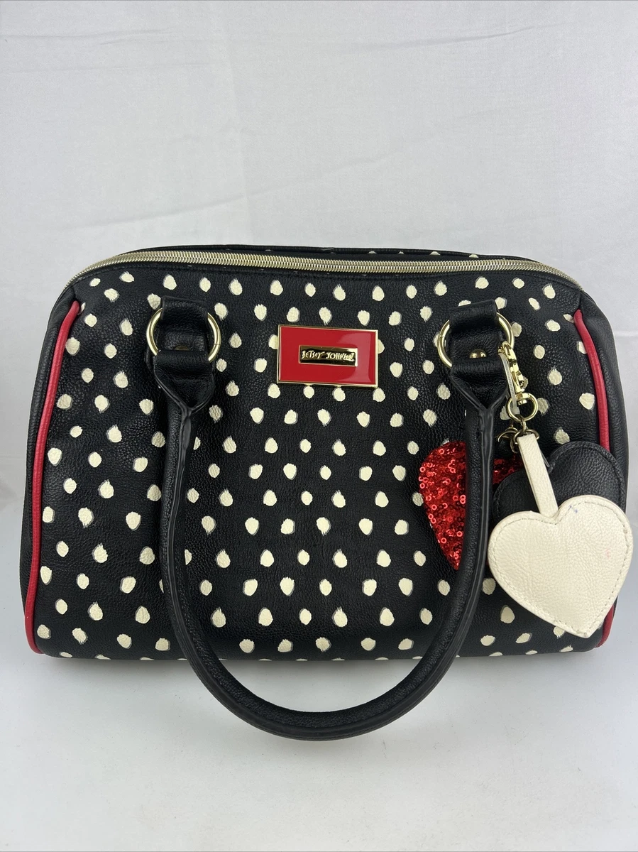 Betsey johnson polka dot bag sale