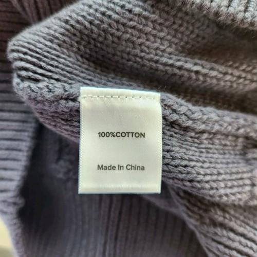 Evereve Maeve Pullover Tank V-Ausschnitt Baumwolle Zopfmuster jeansblau Gr. M Neu ohne Etikett - Bild 5 von 5