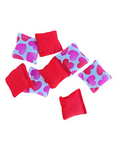 Valentines Day Heart 2 inch table top cornhole bags Classroom game