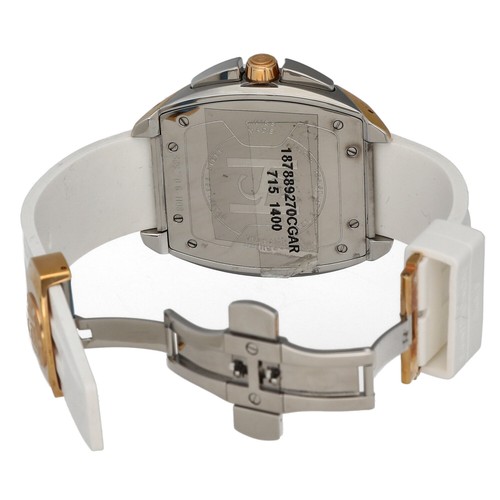 Saint Honoré 889270.6-H08 Chrono Rose Gold Steel White Rubber Quartz Men's Watch - Picture 5 of 5